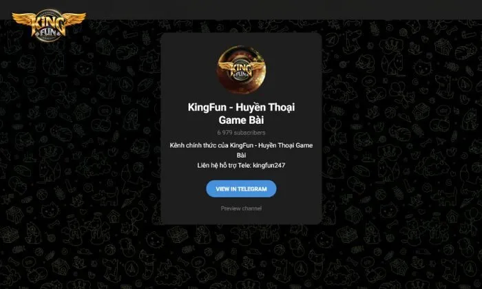 Chăm sóc khách hàng kingfun Liên hệ đến chăm sóc khách hàng Kingfun để được hỗ trợ