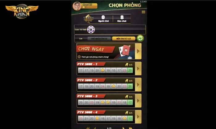 Game bài Kingfun Xì dách