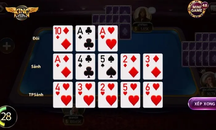 Mậu Binh kingfun Đừng bỏ qua các tính năng đặc biệt của Mậu Binh